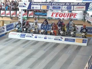 1/4 de finales Championnat d'Europe BMX à Orléans, manche 12