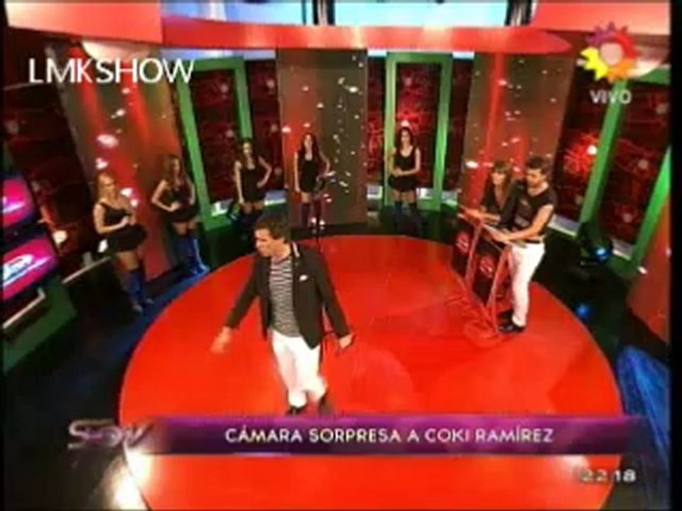 cAMARA OCULTA A COKI EN SABADO SHOW SEGUNDA PARTE