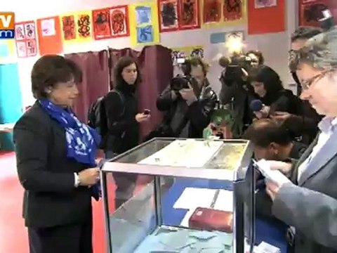 Martine Aubry a voté à Lille