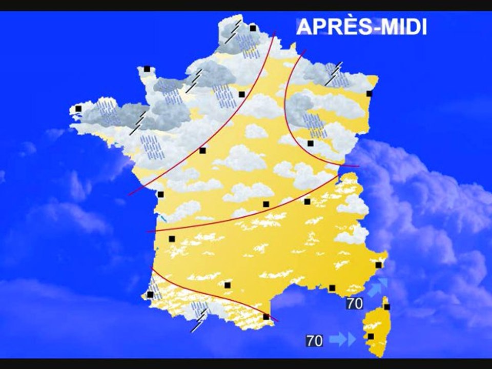 Météo 7 mai 2012: Prévisions à 7 jours: Entre soleil et orages, chaleur et fraîcheur !