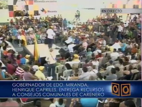 Capriles: Cuando nos quitan recursos, les quitan recursos a la organización comunitaria