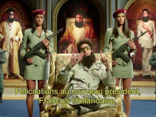 Son excellence l’Amiral Général Aladeen félicite le nouveau Président de la République française