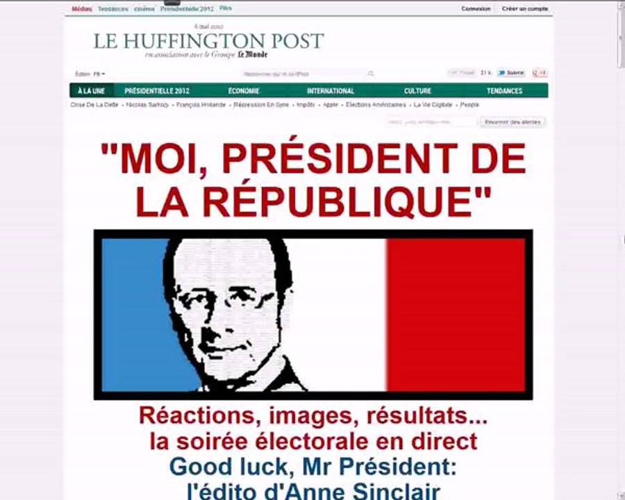 François Hollande, président de la République