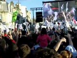 Résultat des Elections Présidentielles 2012, place de la Victoire à Bordeaux