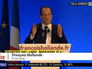 Hollande : "Je suis fier d'avoir redonné l'espoir"