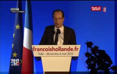 Réaction de François Hollande à la suite de son élection à la Présidence de la République