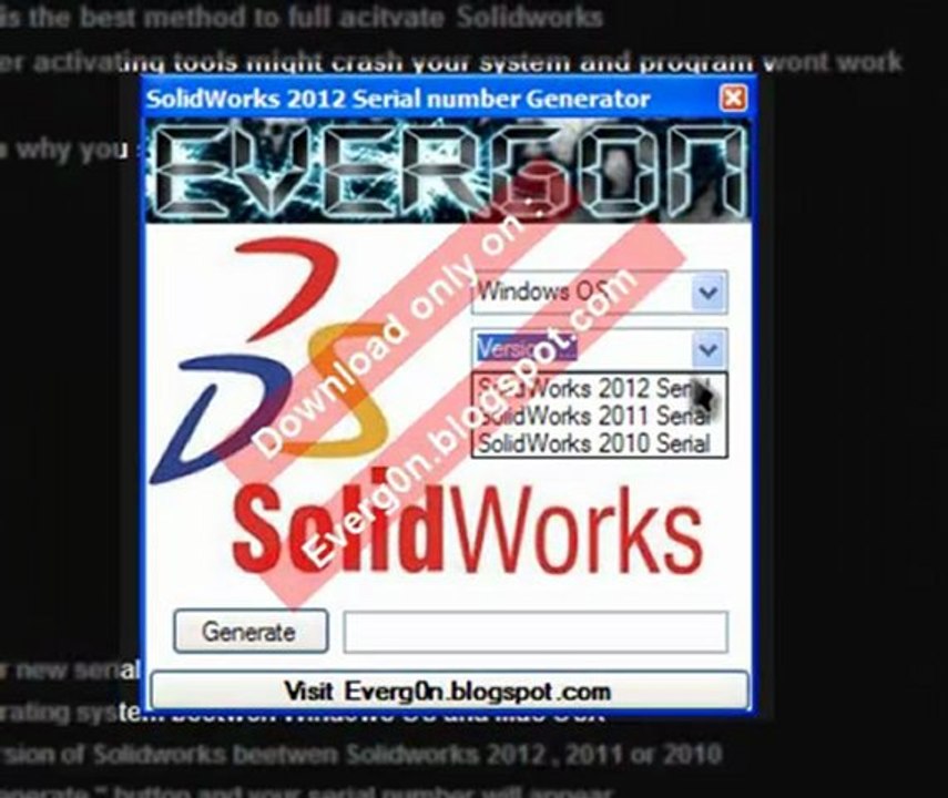 How to Get SolidWorks 2010 - 2012 Activation Code for Free - video  Dailymotion