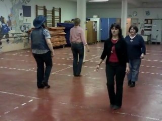 the Curtsy Cross  -  COWBOY  HAT  DANCERS