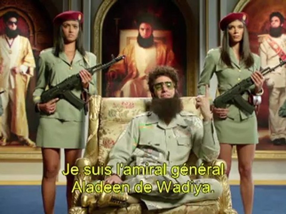 The Dictator Félicitations à Nicolas Sarkozy du Général Aladeen