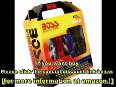 SPECIAL DISCOUNT Boss KIT-2 Complete 8 Gauge Amplifier Installation Kit
