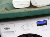 Washing machine WHIRLPOOL AWOE 91200 filter red indicator electricity plug