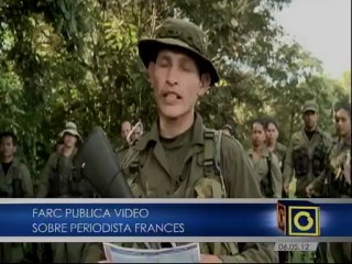 Las FARC confirman en un video secuestro del periodista francés