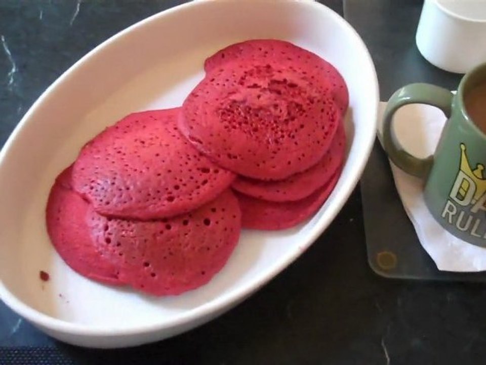 Red Velvet Pancakes