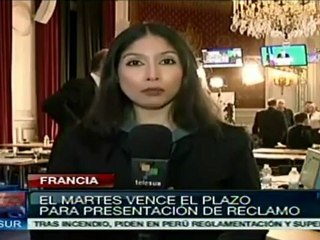 El 8 de mayo vence plazo para presentar reclamos en Francia