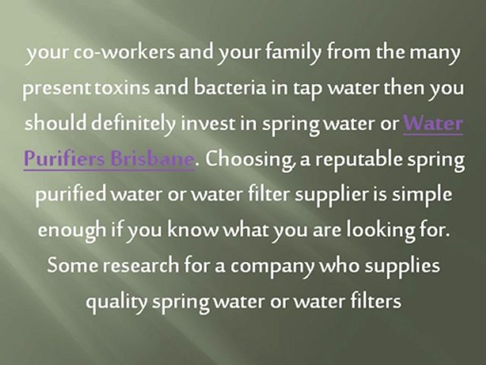 Purify Your Drinking Water with Water Filters