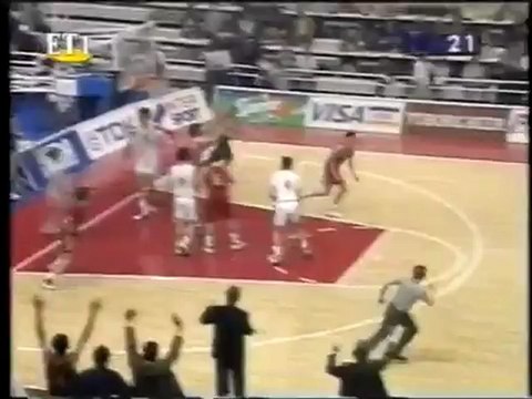 Olympiakos vs PAO 58-52 Euroleague 1995 Final Four Semifinal