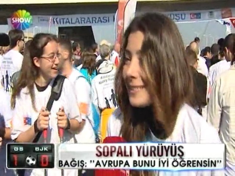Boğaz Köprüsü'nde sopalı yürüyüş - 06 mayıs 2012