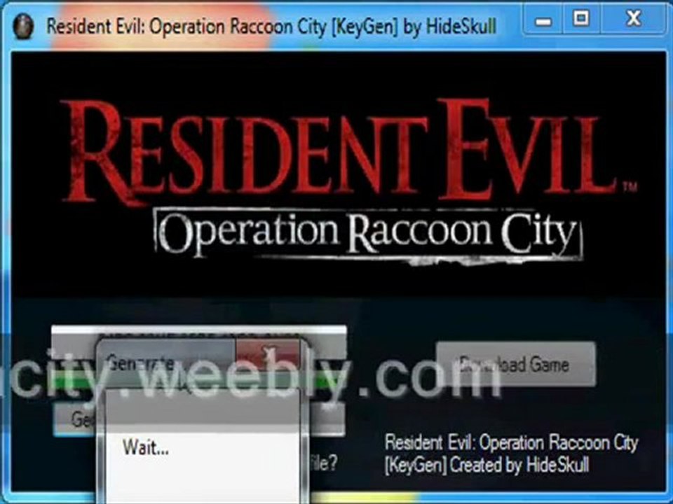 Resident Evil Operation Raccoon City ! Keygen ! Crack !