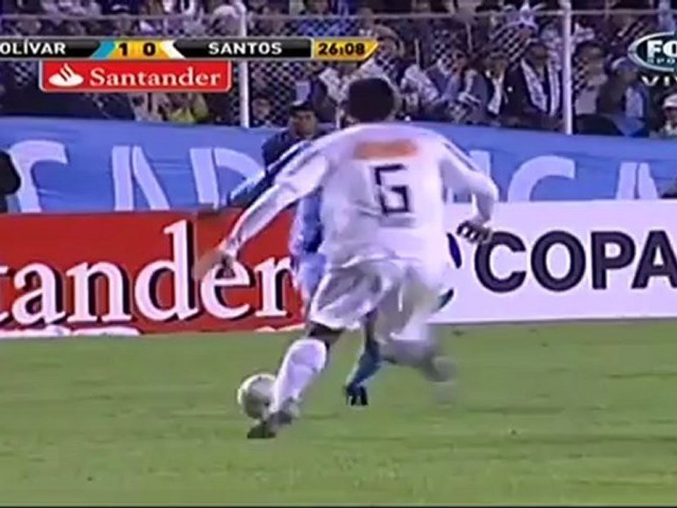 http://football-in.ucoz.ru  Кубок Либертадорес 2012 / 1/8 Финала / Первый Матч / Боливар - Сантос 1 тайм