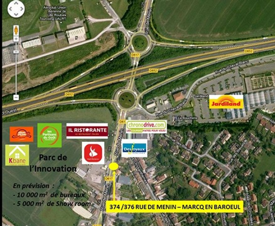 LOCATION COMMERCE / BUREAU METROPOLE LILLOISE MARCQ EN BAROEUL