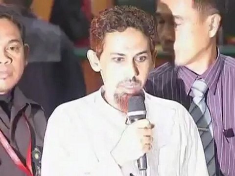 Indonesian on trial apologises for Bali bombings