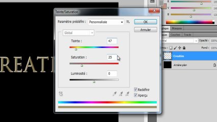 Tutoriel Photoshop - Effet OR