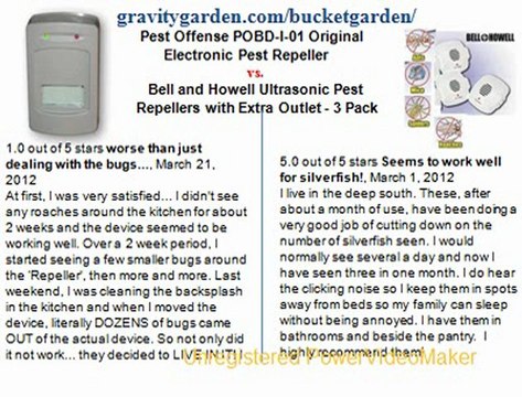 Pest Offense POBD-I-01 Original Electronic Pest Repeller vs. Bell and Howell Ultrasonic Pest Repellers with Extra Outlet