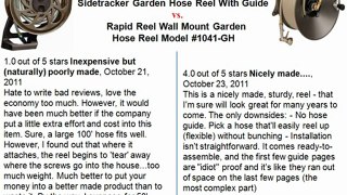 Suncast CPLSTA125B 125-Foot Sidetracker Garden Hose Reel With Guide vs Rapid reel#1041-GH (Lawn & Patio)