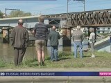 Bayonne: effondrement pont ferroviaire