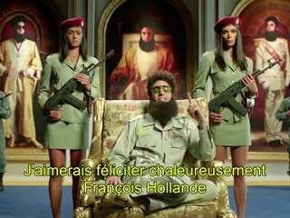 "The Dictator" félicite François Hollande