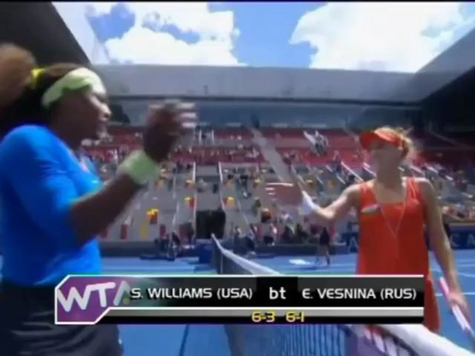 WTA Madrid - Serena Williams déroule contre Vesnina (6-3 6-1)