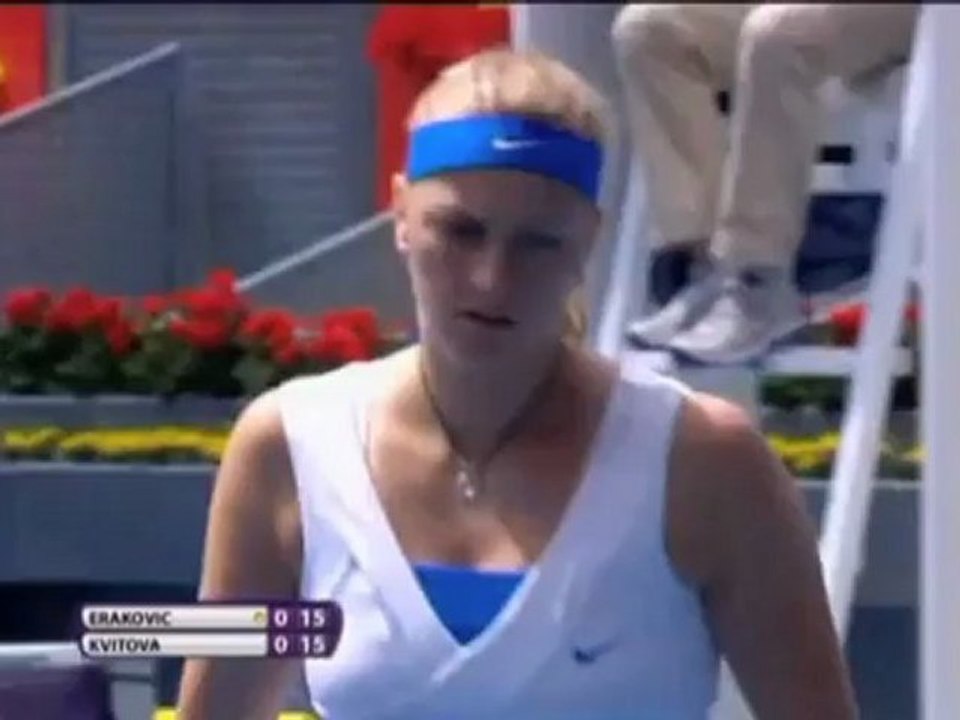 Madrid: Kvitova lässt Erakovic keine Chance