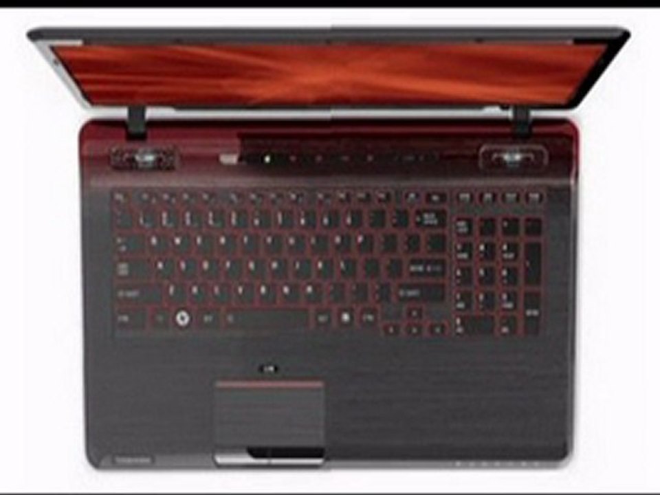 Toshiba Qosmio X775-3DV80 17.3-Inch 3D Gaming Laptop - Fusion X2 Finish in Red Horizon