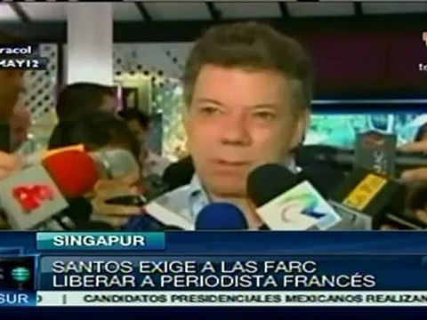 Colombia ofrece facilidades para liberación de periodista