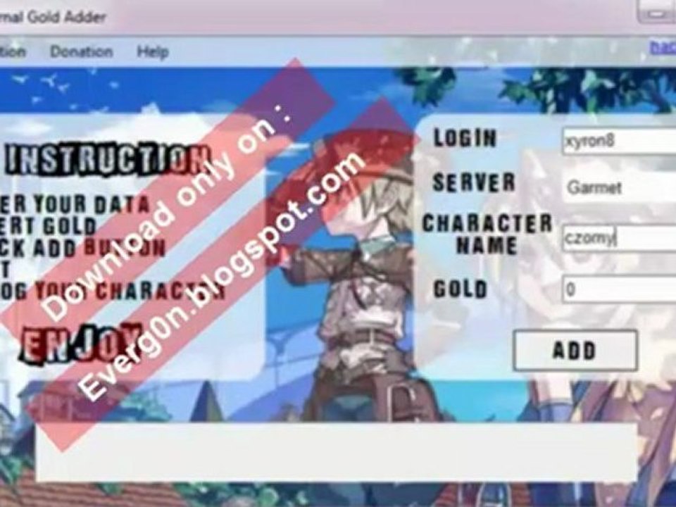 Eden Eternal Gold Hack 2012 by Everg0n for Free