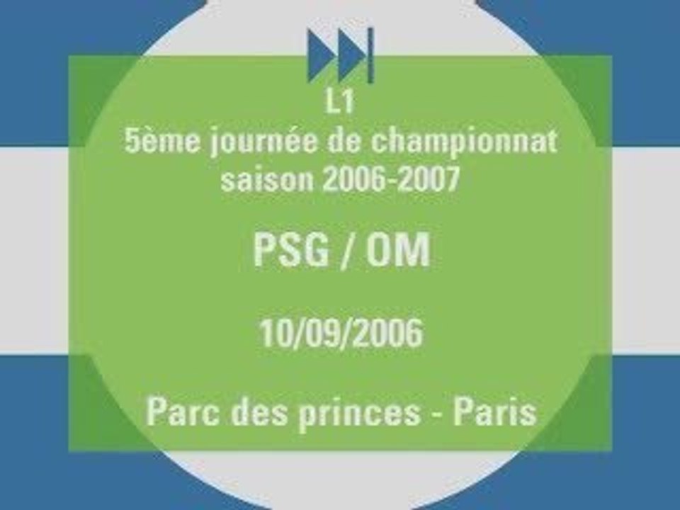 PSG 1-3 OM Résumé 2006