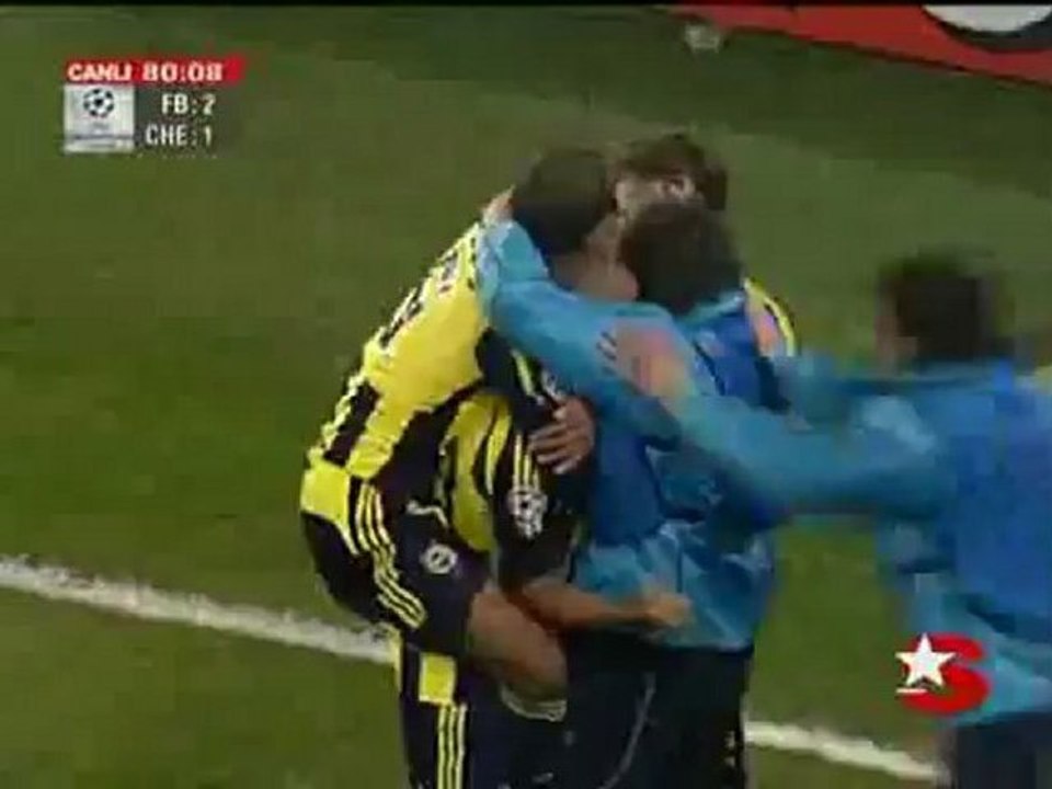 Champions league Fenerbahçe Chelsea super goal by Deivid de Souza 2-1