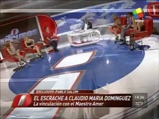 CLAUDIO MARÍA DOMÍNGUEZ RESPONDE LUEGO DEL ESCRACHE EN LA FERIA DEL LIBRO