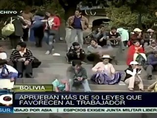 Bolivia aprobó más de 50 leyes que favorecen al trabajador