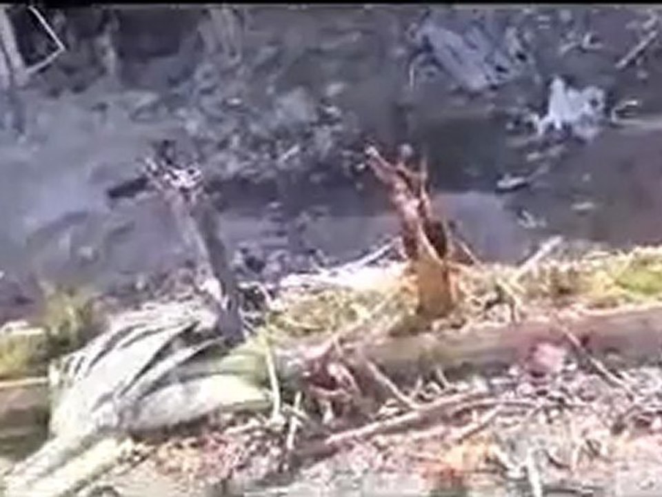 فري برس حمص القرابيص  الدمار الهائل الذي خلفته الشبيحة  7 5 2012 ج2 Homs