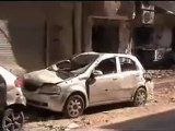 فري برس حمص القرابيص  الدمار الهائل الذي خلفته الشبيحة  7 5 2012 ج1 Homs