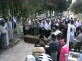 فري برس ادلب أريحا صلاة الجنازة على الشهيد محمد مصطفى باكير 7 5 2012 Idlib