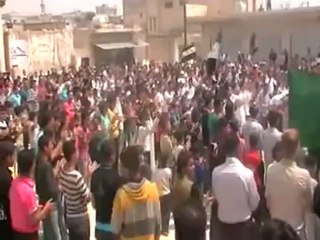 فري برس ادلب   حيش    مظاهرة البلدة  في  انتخابات  مجلس  الشعب    7   5   2012 Idlib