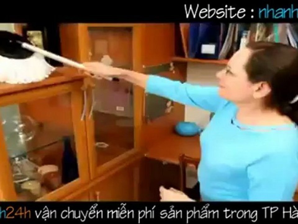 Cây lau nhà 360 độ nhập khẩu-chổi lau nhà 360 độ nhập khẩu - Nhanh24h.vn (SD)