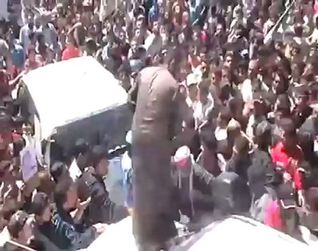 فري برس ادلب كفرومة اهالي كفرومة الابية عن بكرة ابيها في استقبال لجنة المراقبين الدوليين 6 5 2012 Idlib