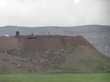 فري برس حماه المحتلة تواجد الدبابات في قلعة المضيق دبابة غير شكل 5 5 2012 Hama