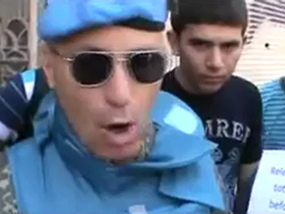 فري برس  ادلب أريحا  قدوم لجنة المراقبين الدوليين إلى أريحا 5 5 2012 Idlib