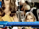 Vogue prohibits models who are too thin