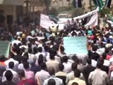 فري برس درعا مظاهرة خربة غزالة جمعة اخلاصنا خلاصنا  4 5 2012 Daraa