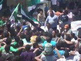 فري برس حوران مظاهرة خربة غزالة في جمعة اخلاصنا خلاصنا 4 5 2012 Daraa